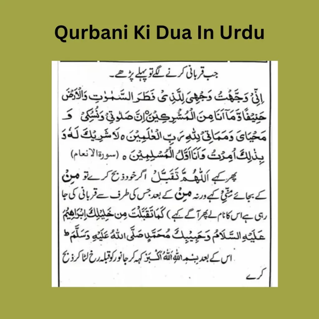 Download Qurbani Ki Dua PDF In English, Hindi, Urdu & Arabic