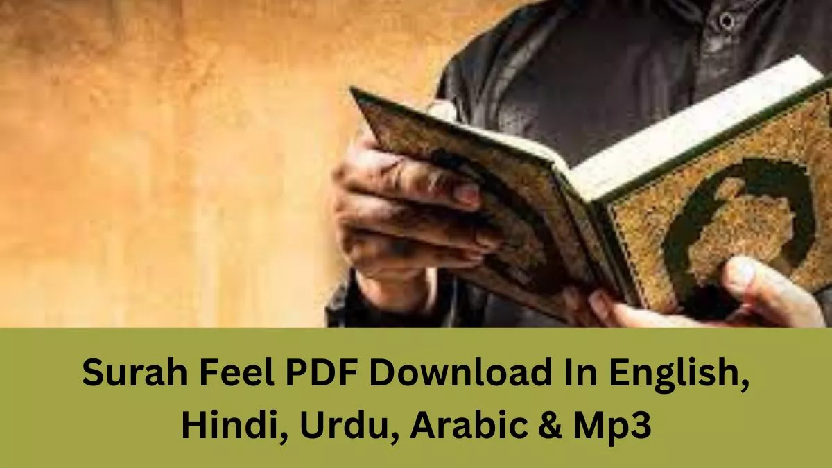 Surah Feel PDF Download In English, Hindi, Urdu, Arabic & Mp3
