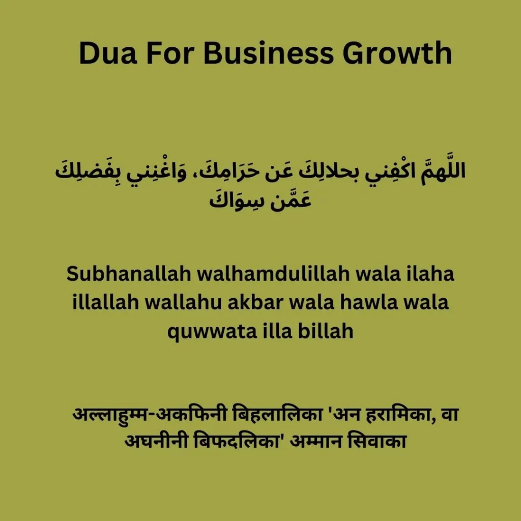 Dua For Business [PDF] In English, Hindi & Arabic